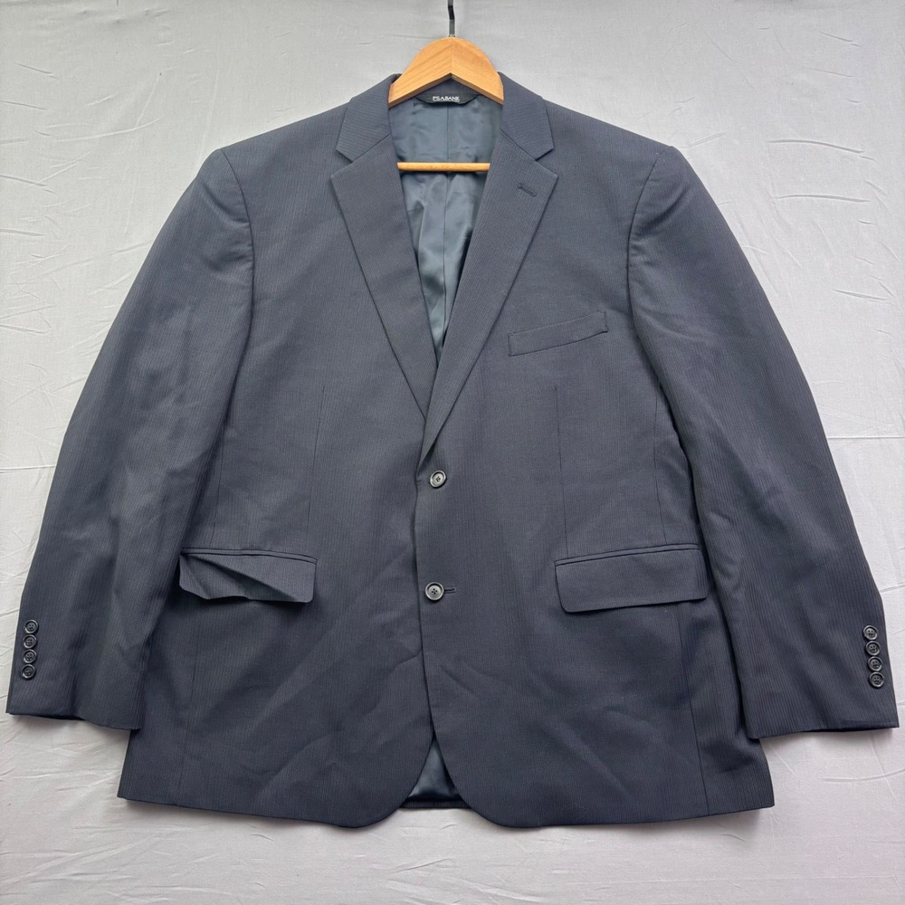 Jos. A. Bank Executive Suit Jacket 46R Mens Charcoal Grey Wool Tailored Fit